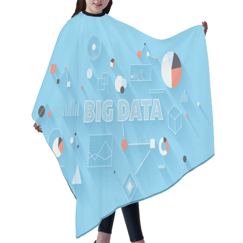 Personality  Big Data Analysis Illustration Hair Cutting Cape