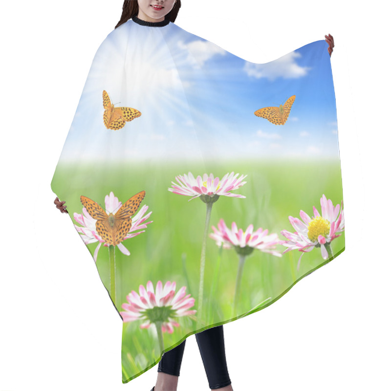 Personality  Daisy Flowers Hair Cutting Cape