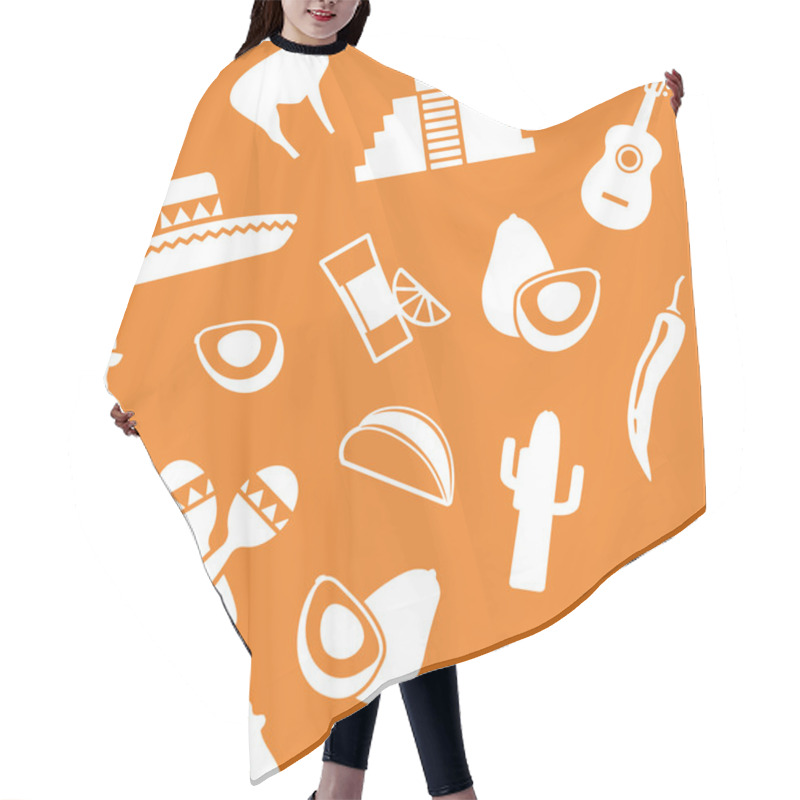 Personality  Mexican Background Hair Cutting Cape