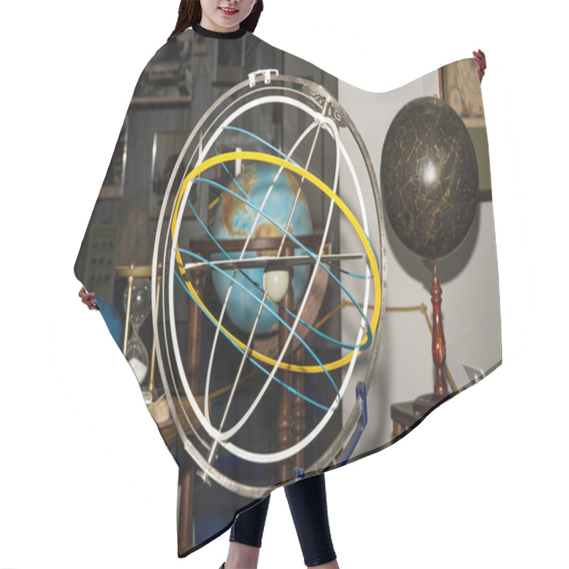 Personality  Armillary Sphere . Hair Cutting Cape