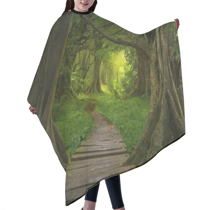 Personality  Southeast Asian Tropical Jungle Hair Cutting Cape