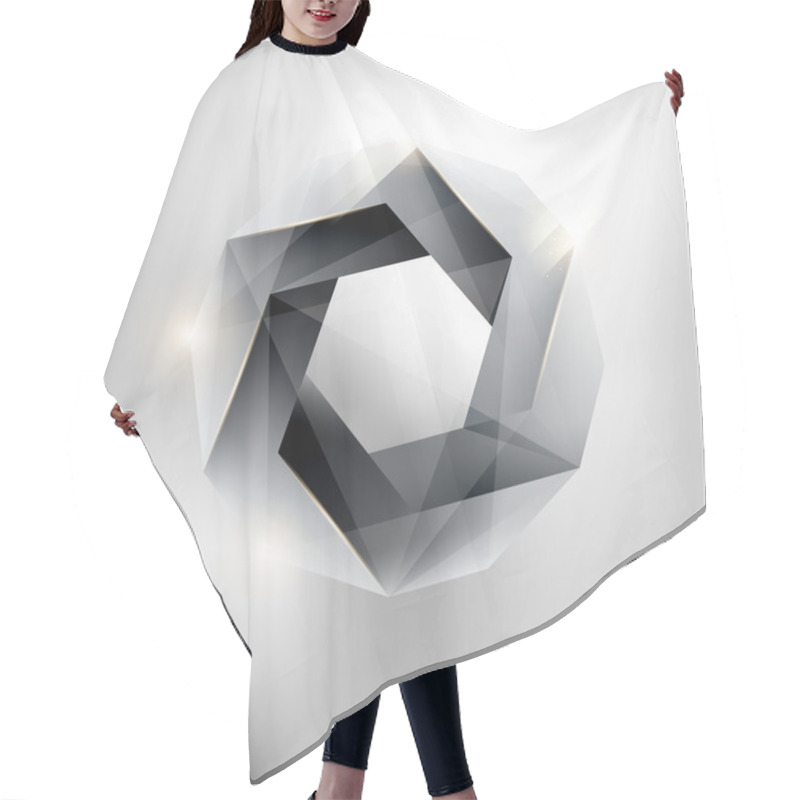 Personality  Abstract Geometric Form Hair Cutting Cape