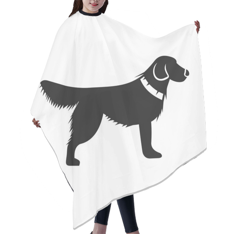 Personality  Dog Icon, Simple Style Hair Cutting Cape