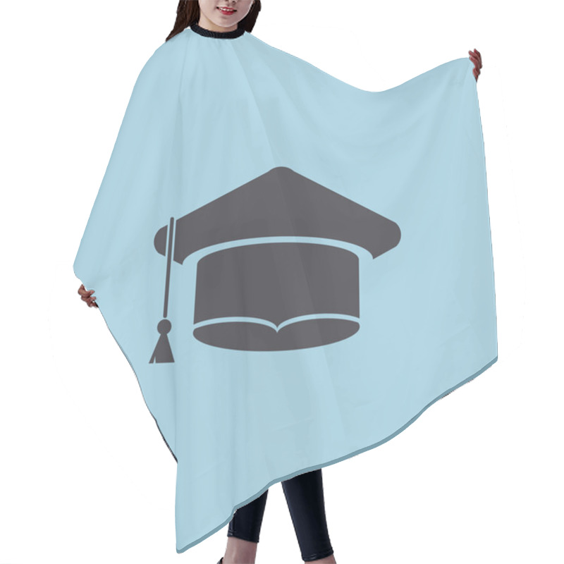 Personality  Academic Hat Simple Web Icon Hair Cutting Cape