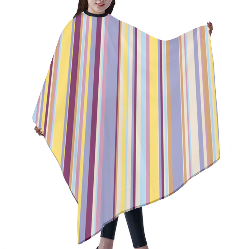 Personality  Striped Seamless Pattern Hair Cutting Cape