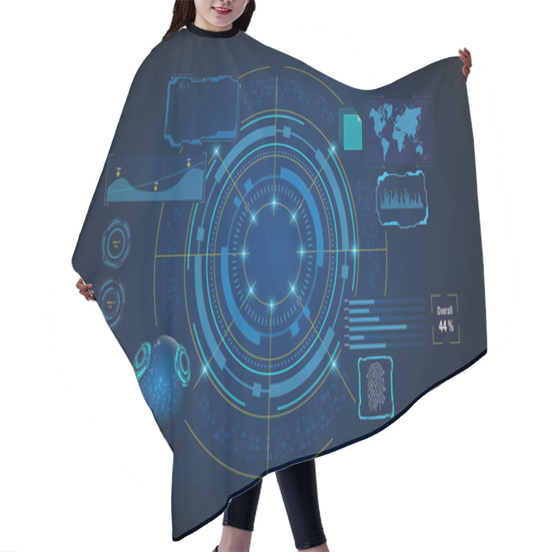 Personality  Circle HUD GUI UI Artificial Intelligence Services Virtual System Hair Cutting Cape