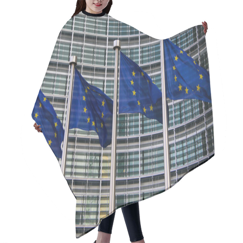 Personality  European Flags In Brussels Hair Cutting Cape