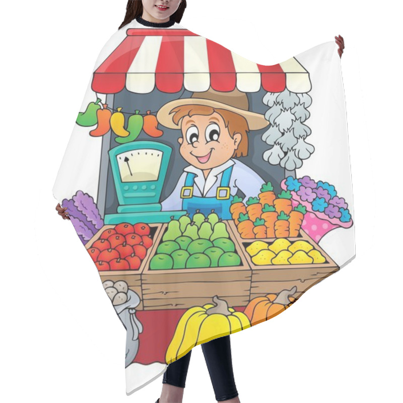 Personality  Farmer Theme Image 3 Hair Cutting Cape