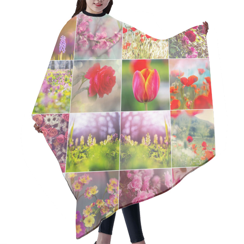 Personality  Different Flowers Collection.Spring Theme Set. Hair Cutting Cape