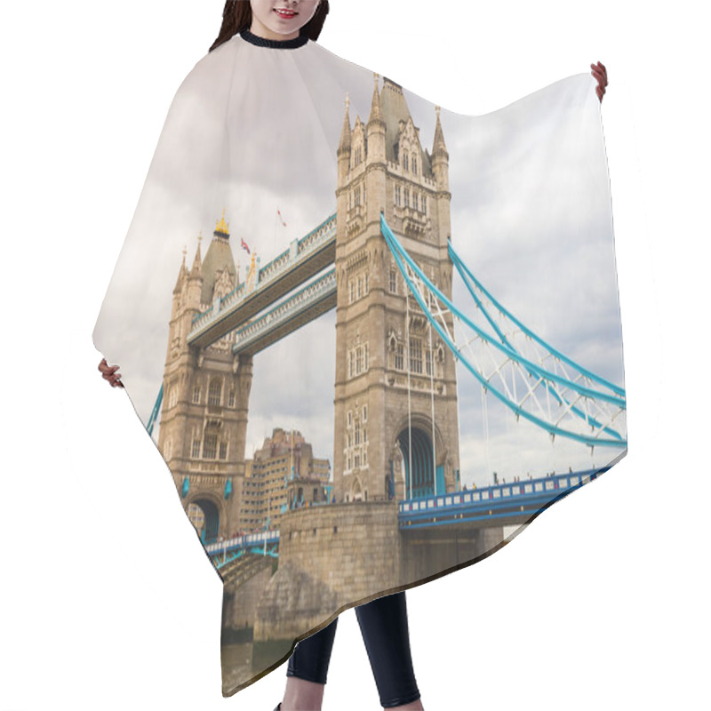 Personality  Tower Bridge In London At Cloudy Days Hair Cutting Cape