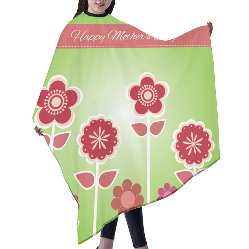 Personality  Happy Mother Day Background. Vector Illustration Hair Cutting Cape