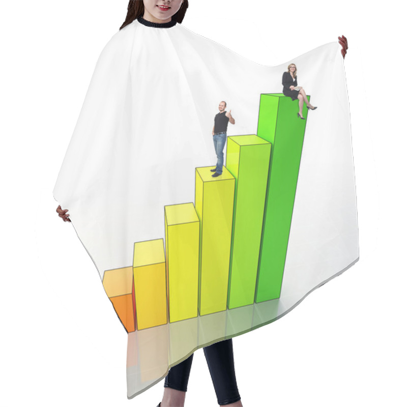 Personality  On 3d Graph Hair Cutting Cape