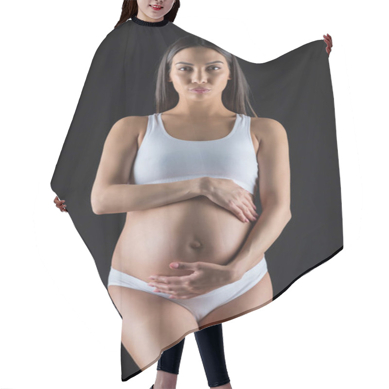 Personality  Asian Pregnant Woman Hair Cutting Cape