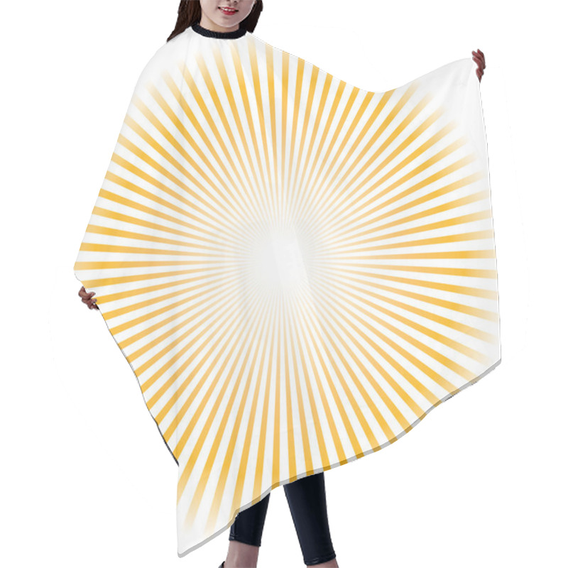 Personality  Sunburst Vector. Hair Cutting Cape