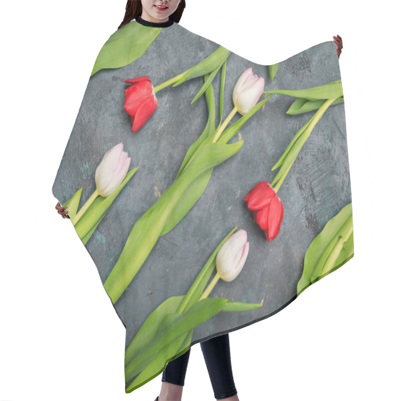 Personality  Beautiful Tender Tulips Hair Cutting Cape