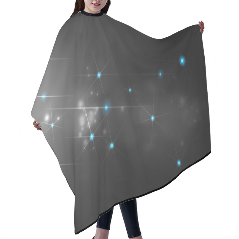 Personality  Blue Stars Background Hair Cutting Cape