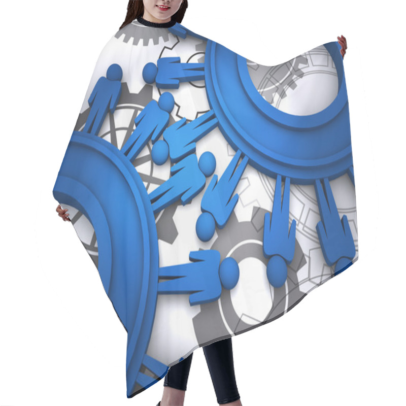 Personality  Cogs As Concept Hair Cutting Cape