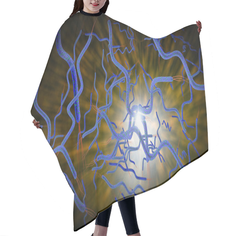 Personality  Spirilla Bacteria Hair Cutting Cape