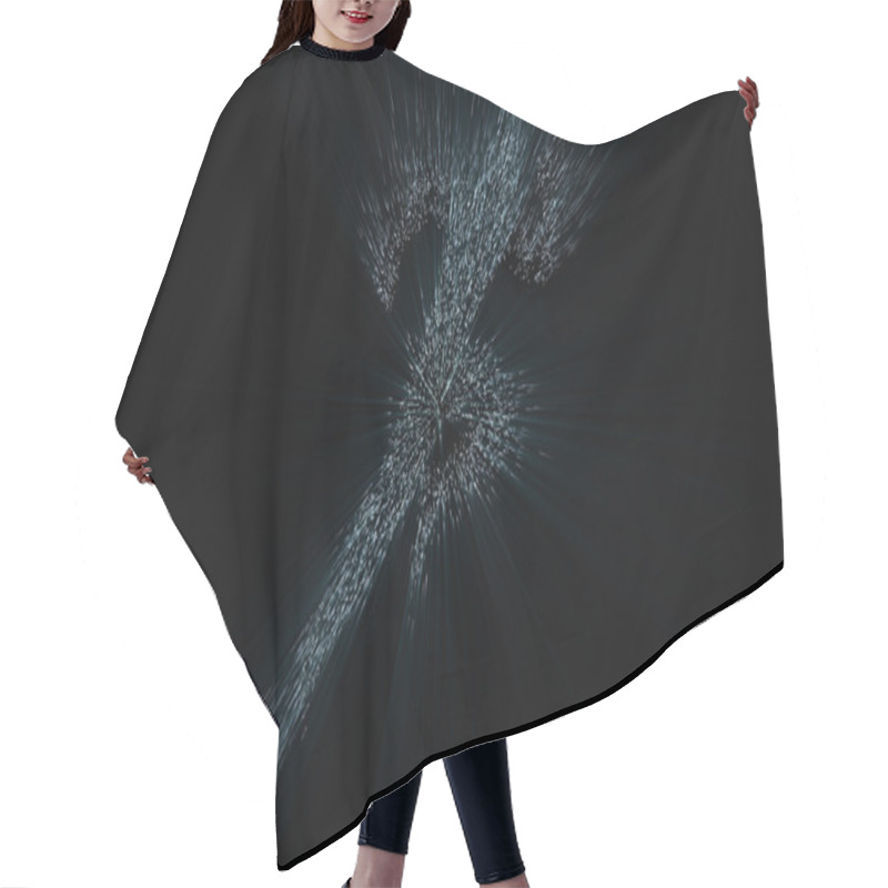 Personality  Silhouette Of A Human In Hyperspace Jump Hair Cutting Cape