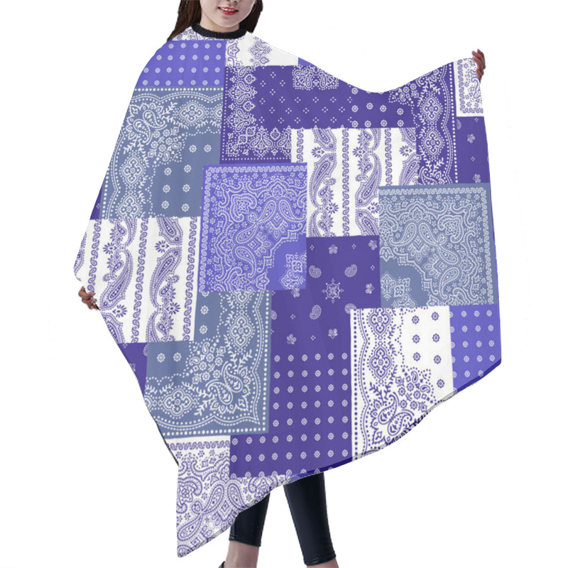 Personality  Bandanna Pattern Design Hair Cutting Cape