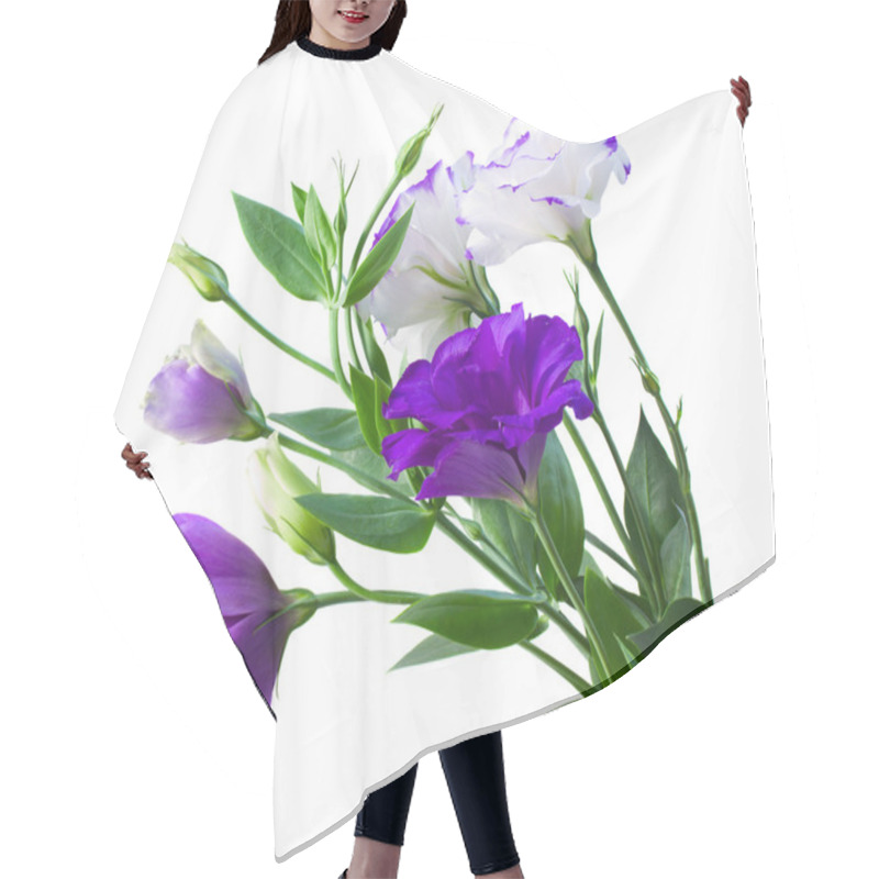 Personality  Bouquet Of Eustoma Flowers Hair Cutting Cape