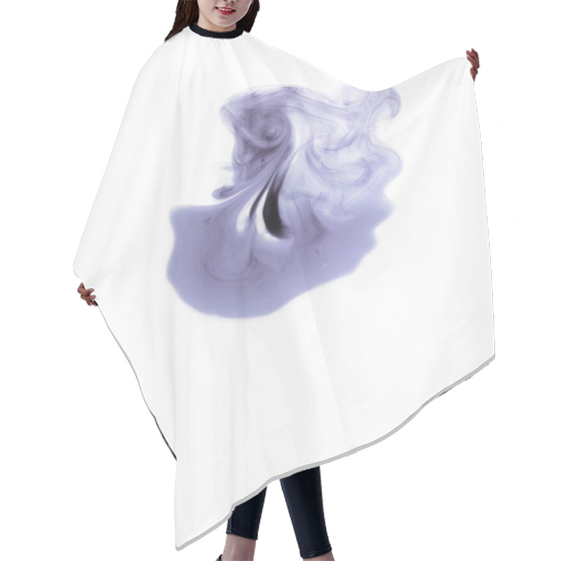 Personality  Abstract Purple Splash Isolated On White Background Hair Cutting Cape