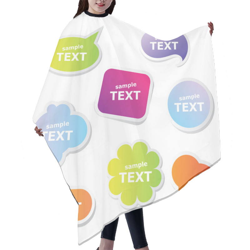 Personality  Frame-text Hair Cutting Cape