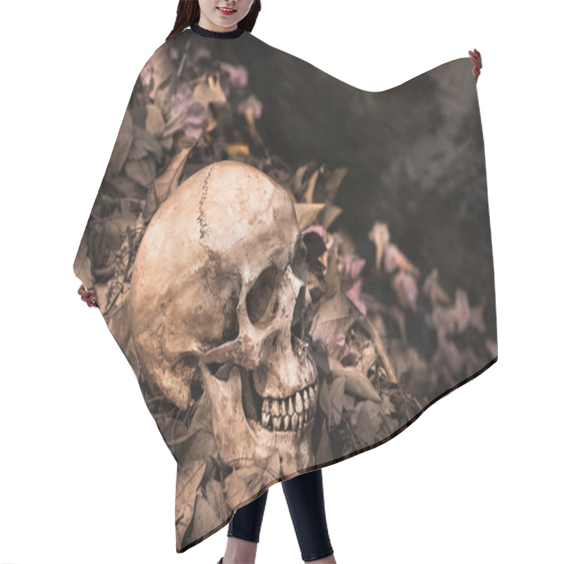 Personality  Still Life Skull Hair Cutting Cape