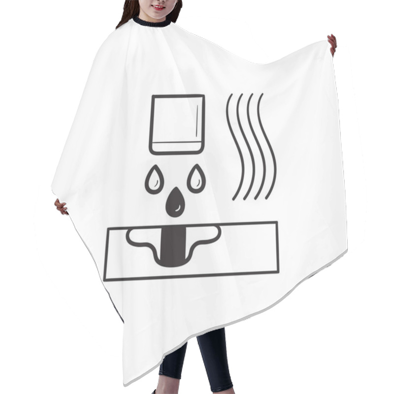 Personality  Multi Jet Fusion Technology Hand Drawn Outline Doodle Icon. Hair Cutting Cape