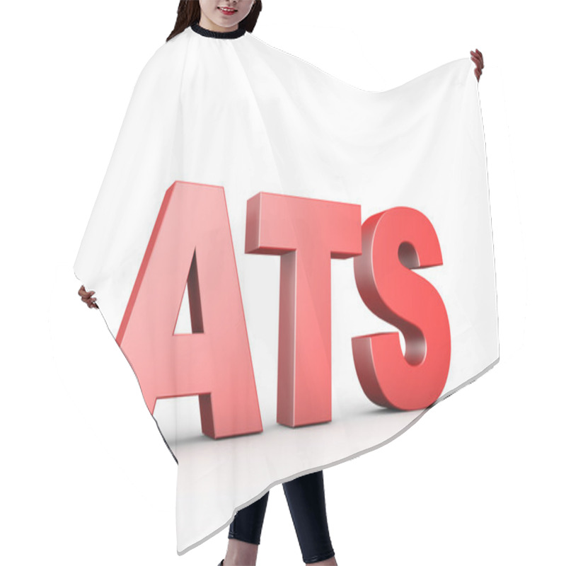 Personality  3d Illustration Sign Ats Hair Cutting Cape