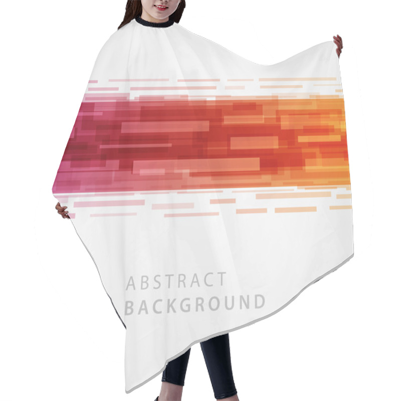 Personality  Abstract Geometric Lines Vector Background. Hair Cutting Cape