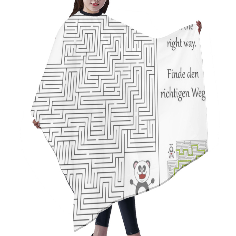 Personality  Find The Right Way Through The Maze Hair Cutting Cape