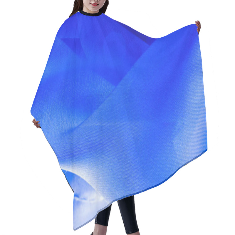 Personality  Texture, Background, Pattern, Cyan Blue, Silk Fabric This Very L Hair Cutting Cape