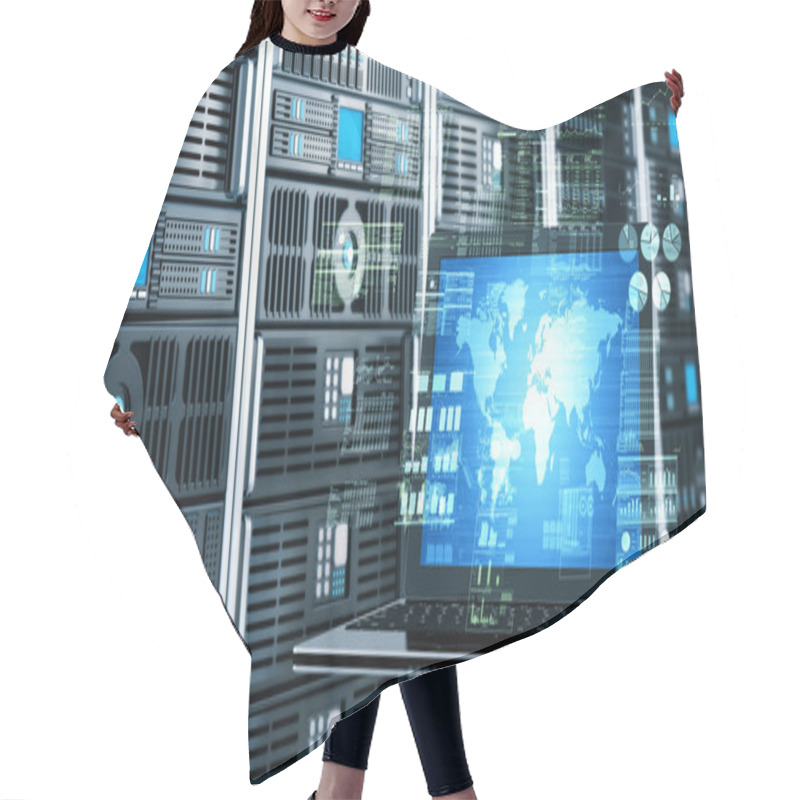 Personality  Internet Server Laptop Hair Cutting Cape