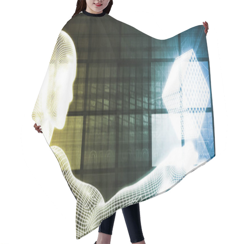 Personality  Business Analytics Concept Art Hair Cutting Cape