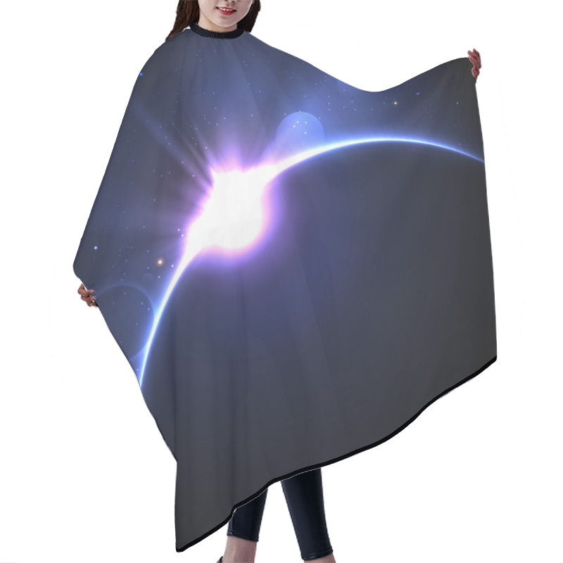 Personality  Solar Eclipse Hair Cutting Cape