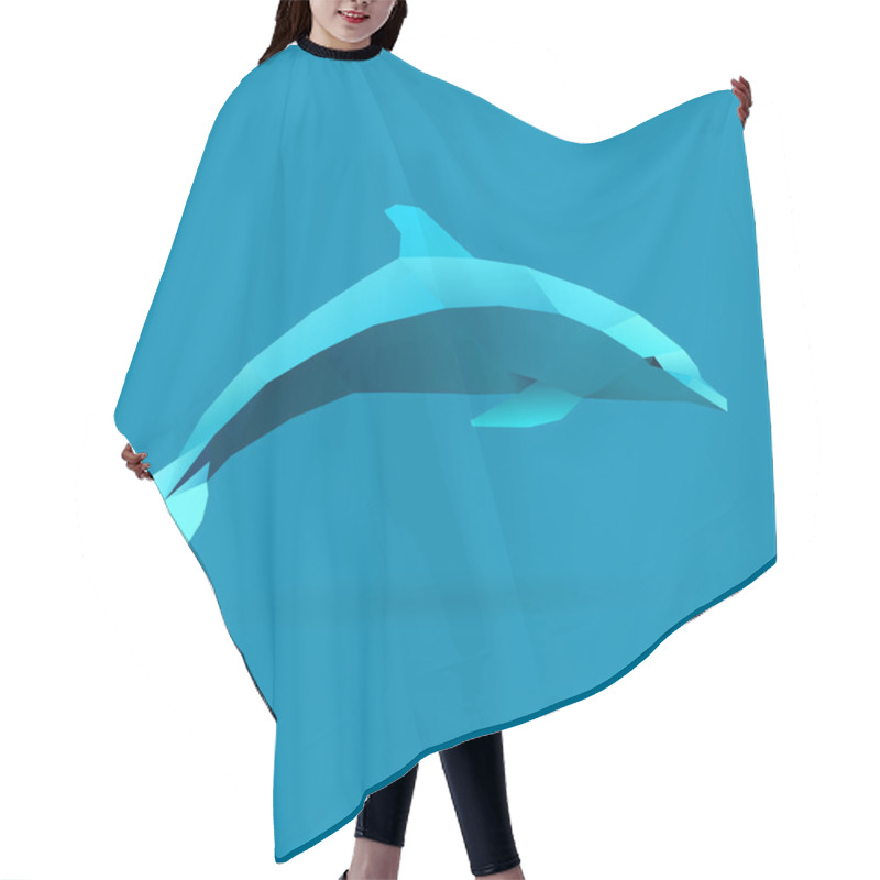 Personality  Dolphin Hair Cutting Cape