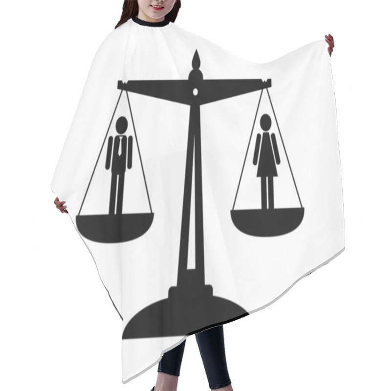 Personality  Scale Icon Hair Cutting Cape