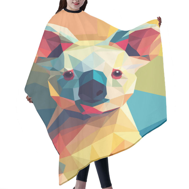 Personality  Abstract Polygonal Geometric Shapes With Geometric Shapes  Hair Cutting Cape