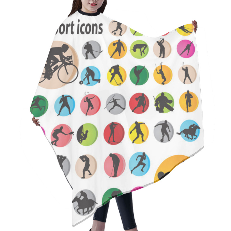 Personality  Sport Icons Hair Cutting Cape