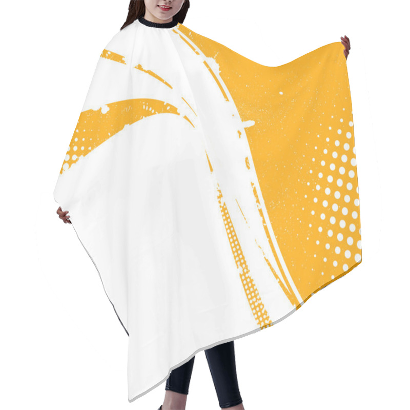 Personality  Yellow Grunge Background Hair Cutting Cape