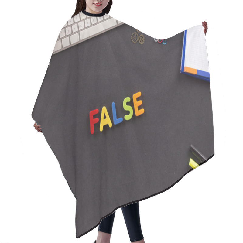 Personality  Single Word On Desk Hair Cutting Cape