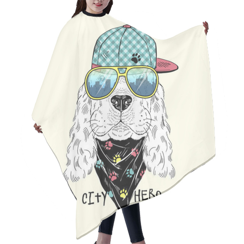 Personality  Doggy  In Urban Style Hair Cutting Cape