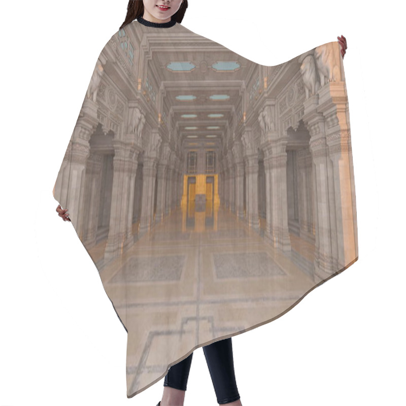 Personality  3D CG Rendering Of Castle Hair Cutting Cape