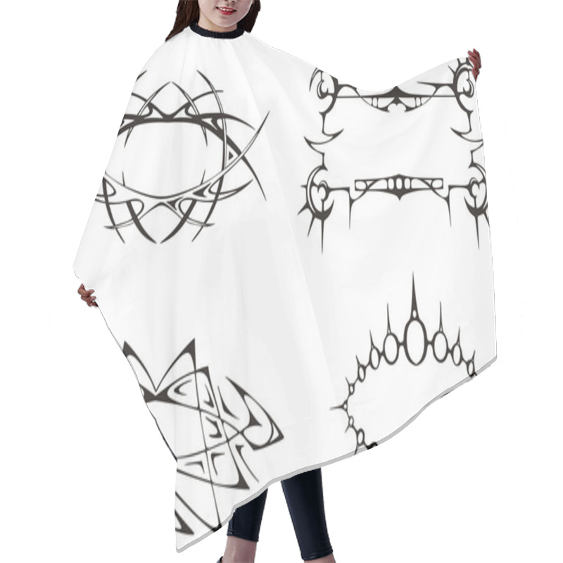 Personality  Decorative Stylized Modern Frames Hair Cutting Cape