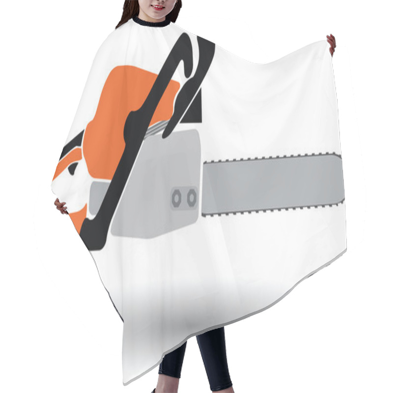 Personality  Chainsaw Isolated Hair Cutting Cape