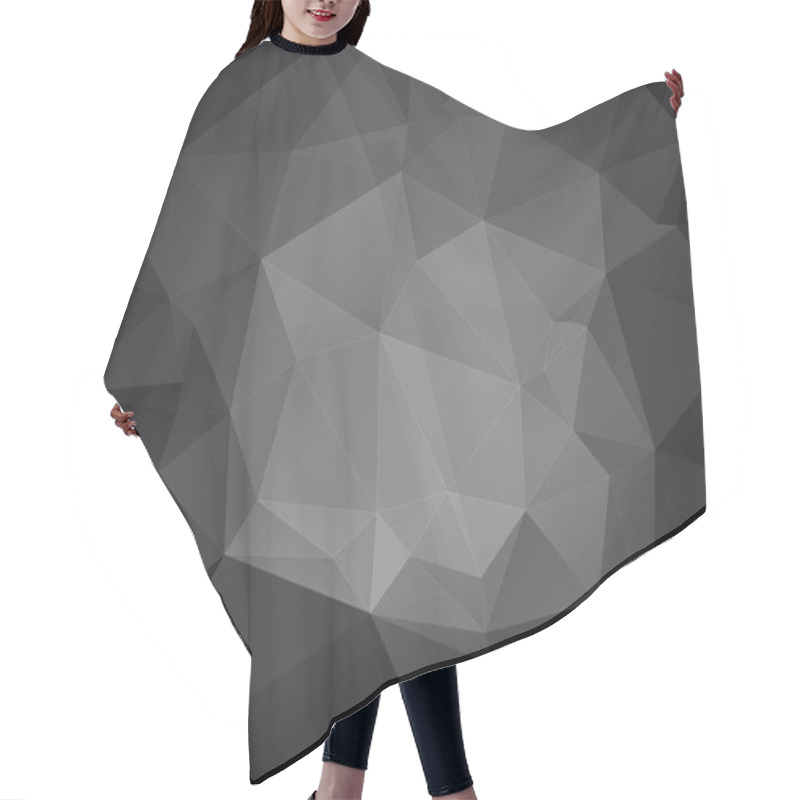 Personality  Grey Geometric Origami Hair Cutting Cape