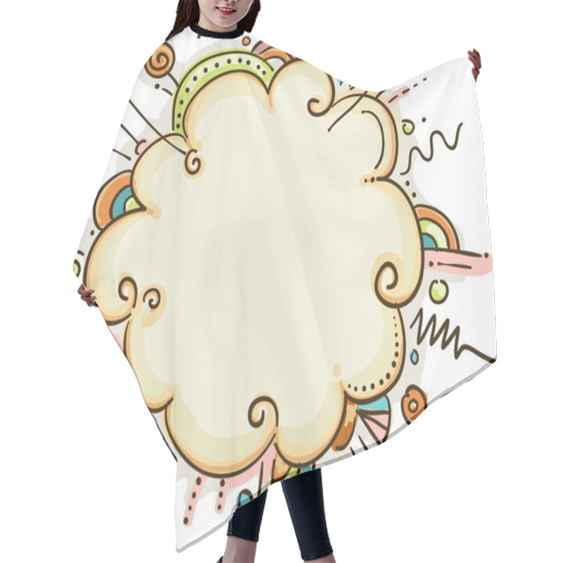 Personality  Abstract Frame Hair Cutting Cape