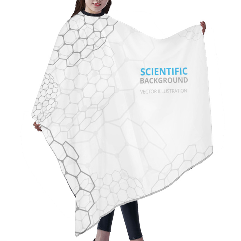 Personality  Science Background Template Print Hair Cutting Cape