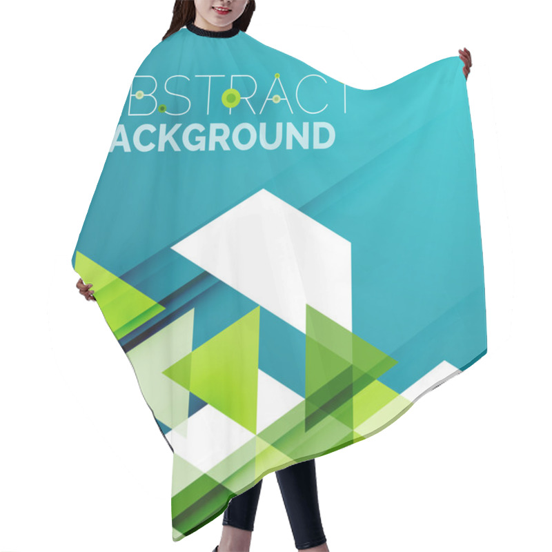 Personality  Abstract Geometric Background. Hair Cutting Cape